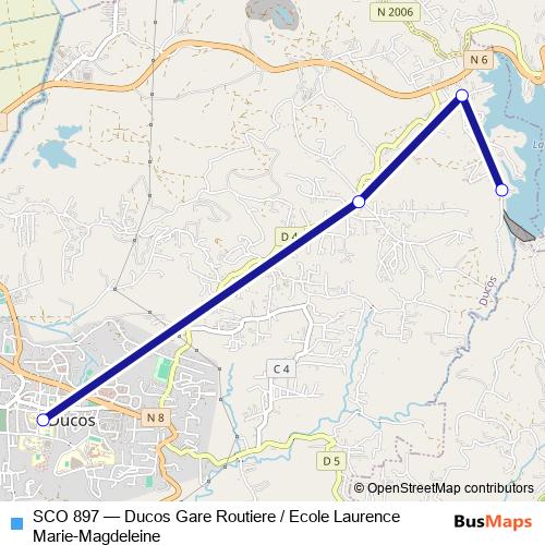 SCO 897 bus Line Map