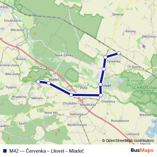 M42 rail Line Map