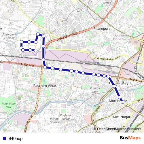 940aup bus Line Map