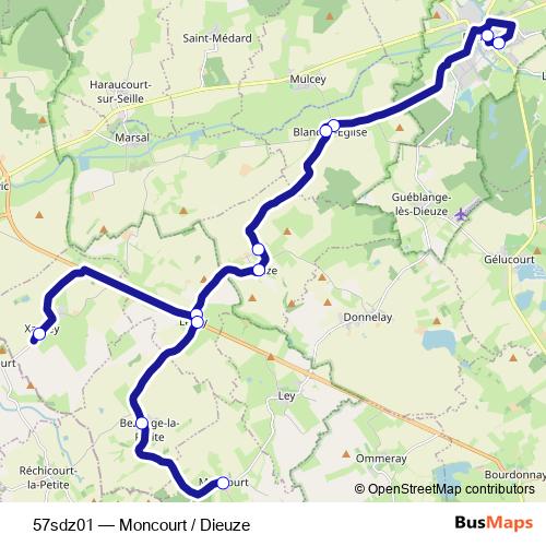 57sdz01 bus Line Map