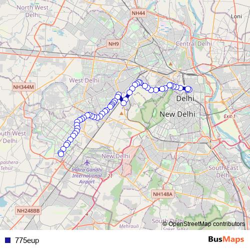775eup bus Line Map