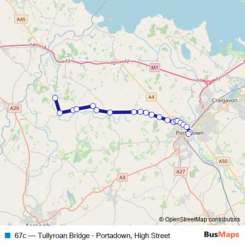 67c bus Line Map