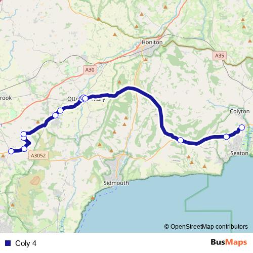 Coly 4 bus Line Map