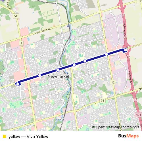 yellow bus Line Map