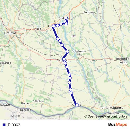 R 9062 rail Line Map
