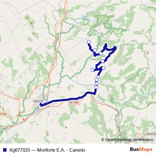 Xg677020 bus Line Map