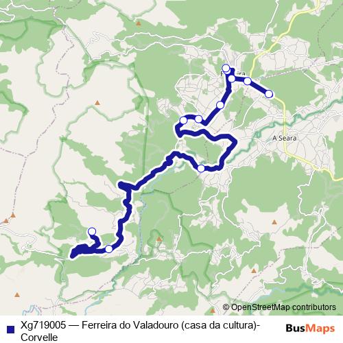 Xg719005 bus Line Map