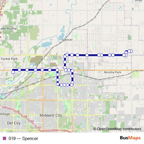 019 bus Line Map