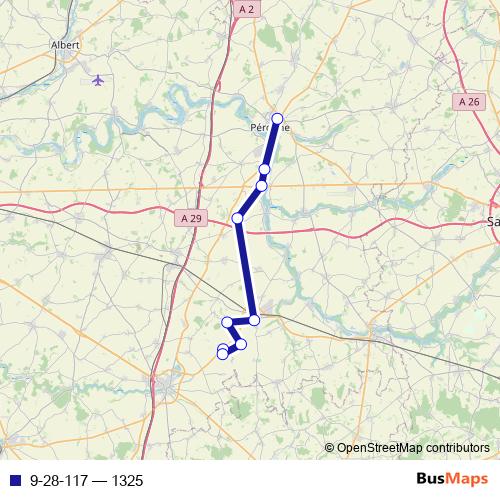 9-28-117 bus Line Map