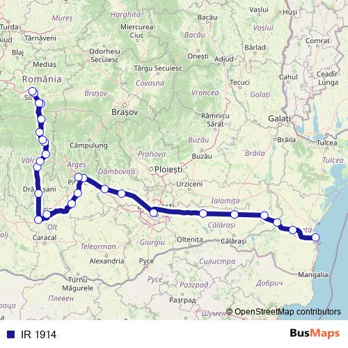 IR 1914 rail Line Map