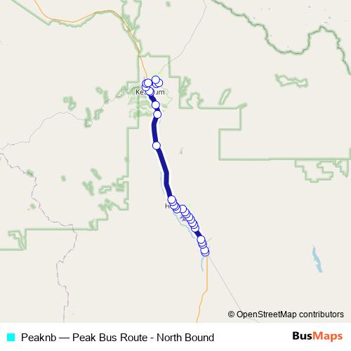 Peaknb bus Line Map