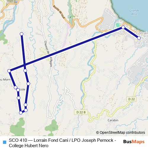 SCO 410 bus Line Map