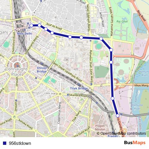 956stldown bus Line Map
