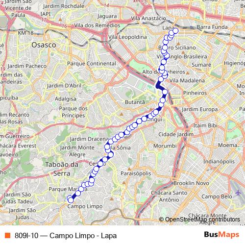 809l-10 bus Line Map
