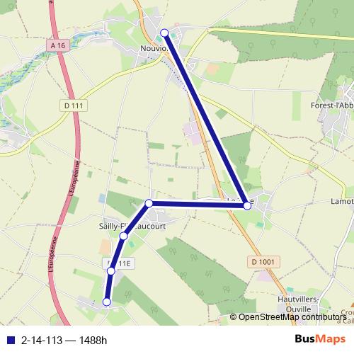 2-14-113 bus Line Map