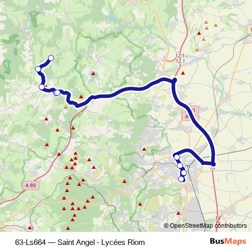63-Ls664 bus Line Map