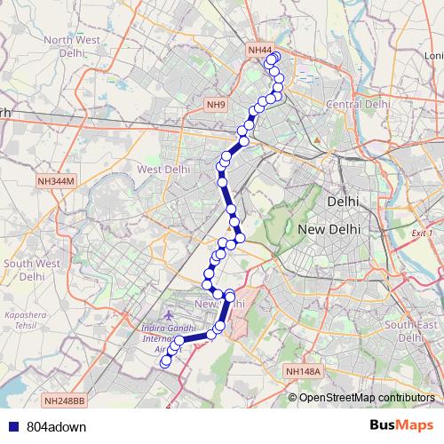 804adown bus Line Map