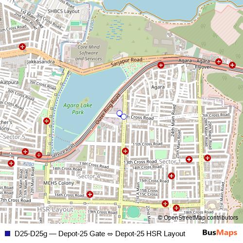 D25-D25g bus Line Map
