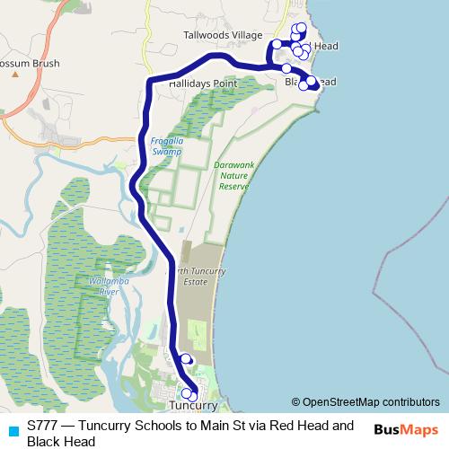 S777 bus Line Map