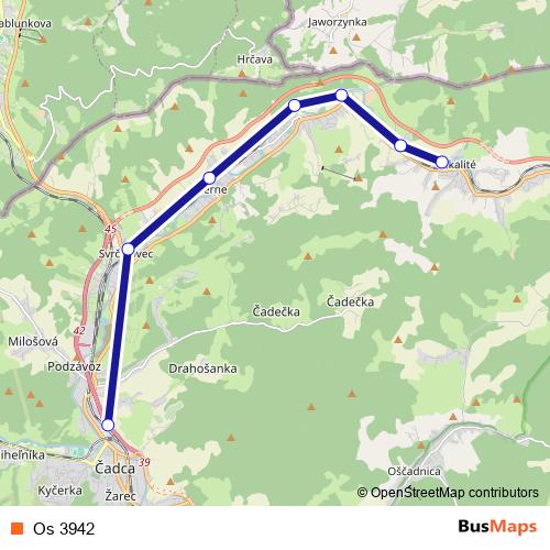 Os 3942 rail Line Map