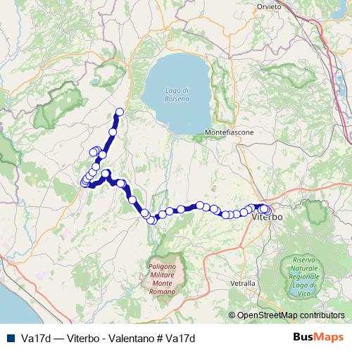 Va17d bus Line Map