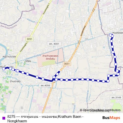 8275 bus Line Map