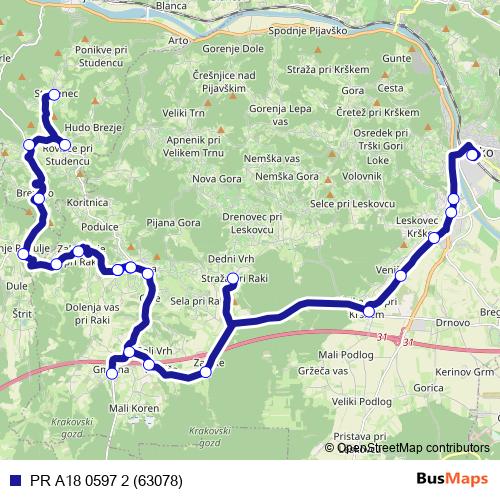 PR A18 0597 2 (63078) bus Line Map