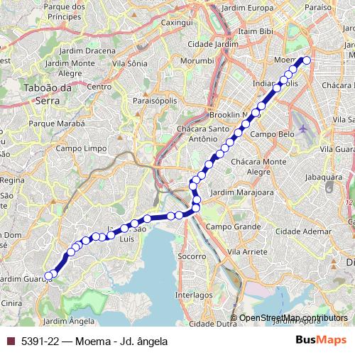 5391-22 bus Line Map