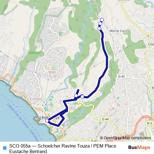 SCO 055a bus Line Map