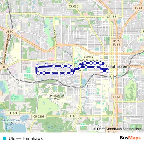 Uto bus Line Map