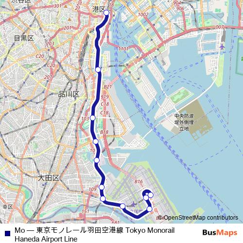 Mo monorail Line Map