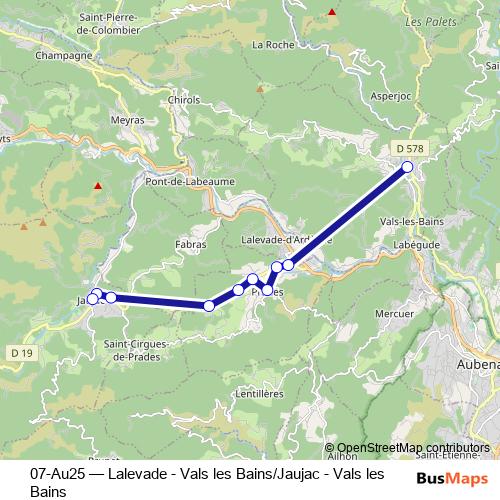 07-Au25 bus Line Map
