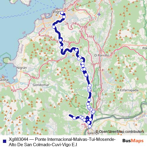Xg883044 bus Line Map