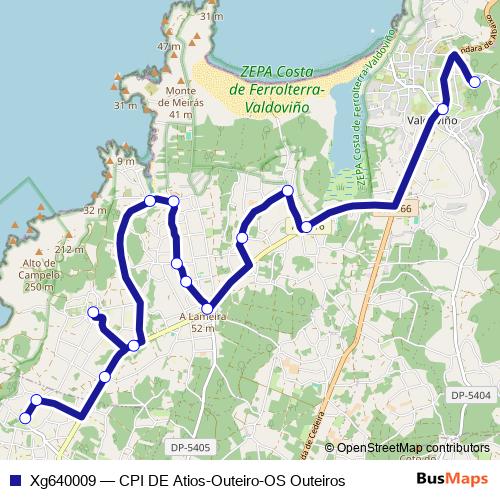 Xg640009 bus Line Map