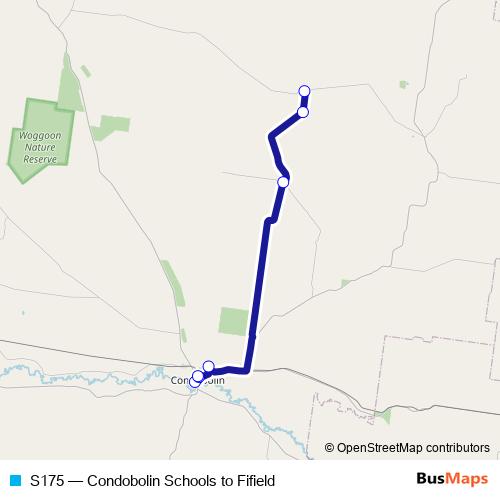 S175 bus Line Map