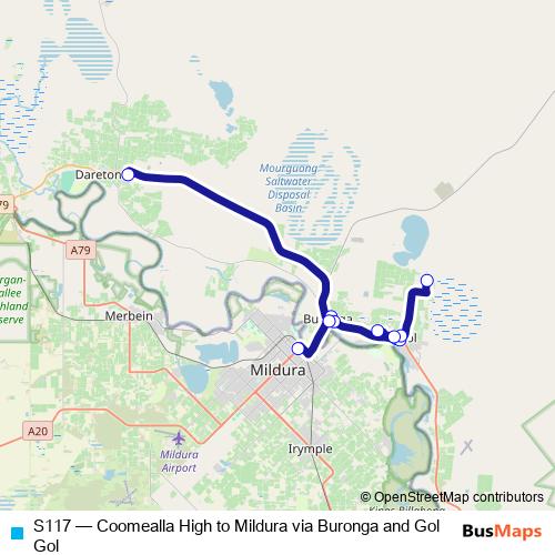 S117 bus Line Map