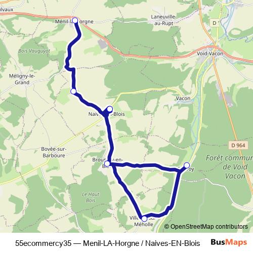 55ecommercy35 bus Line Map