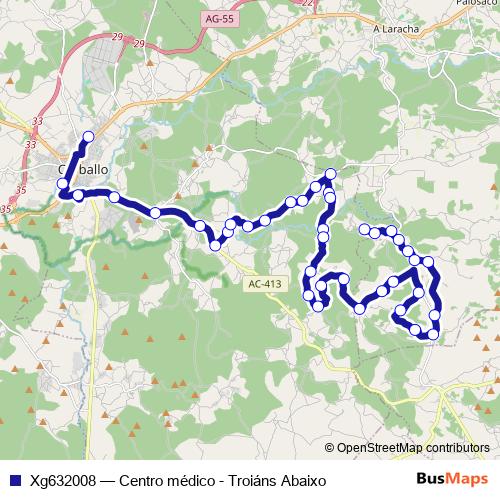 Xg632008 bus Line Map