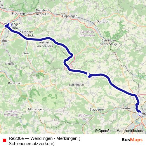 Re200e bus Line Map