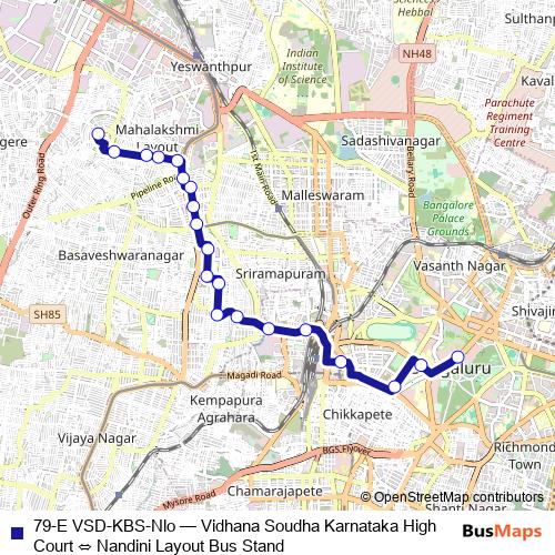 79-E VSD-KBS-Nlo bus Line Map