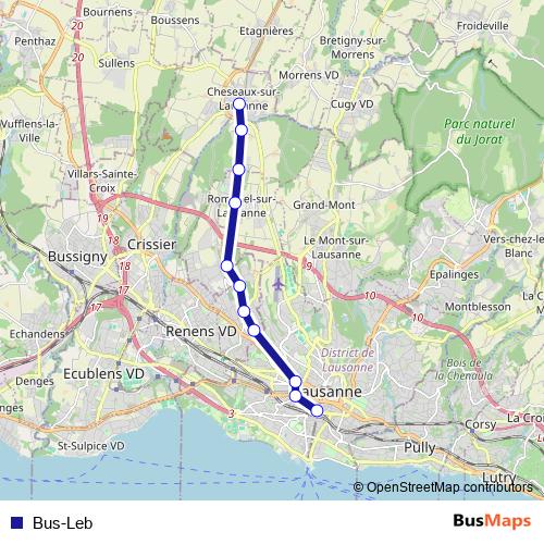 Bus-Leb bus Line Map