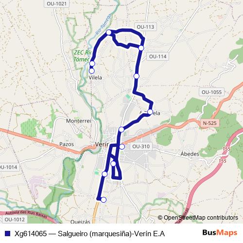 Xg614065 bus Line Map