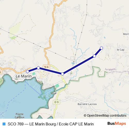 SCO 769 bus Line Map