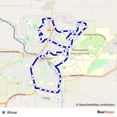 Wheat bus Line Map