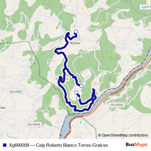 Xg690009 bus Line Map