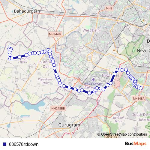836578ltddown bus Line Map