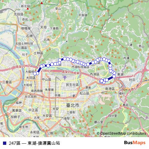 247區 bus Line Map