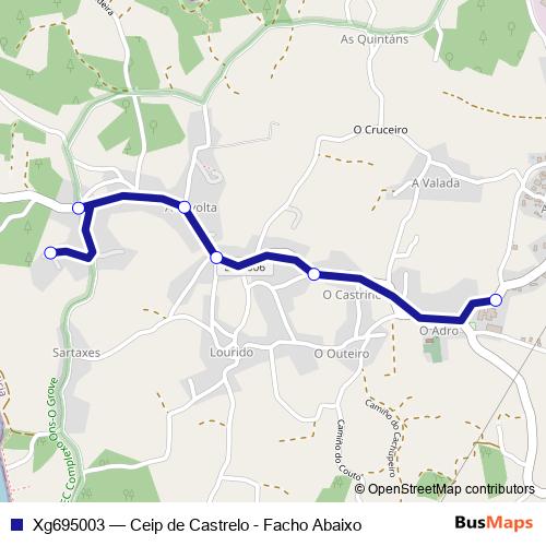 Xg695003 bus Line Map