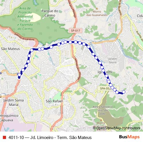 4011-10 bus Line Map
