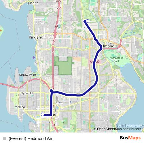 (Everest) Redmond Am bus Line Map